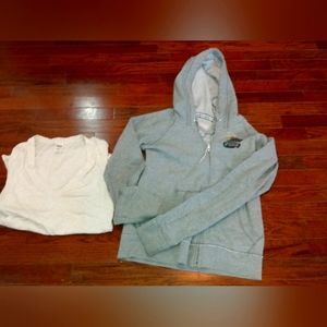 Victoria' Secret Purdue zip hoodie and tee